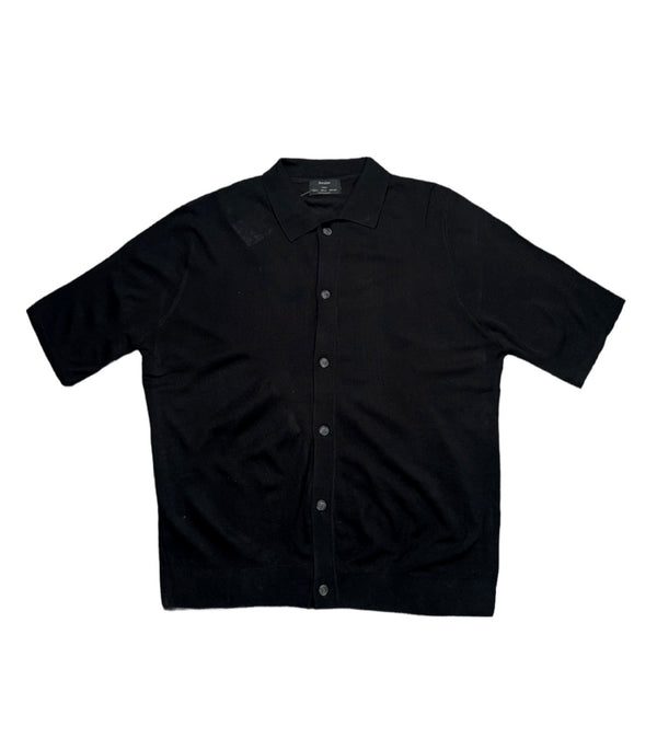 Textured short sleeve polo shirt